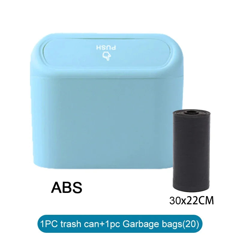 Car Trash Can (with Lid) Contains 60 (300) Garbage Bags, Small Car Trash Can, Leak-proof detail view