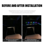 Universal Symphony Car Ambient Lights | LED Interior RGB Streamer Atmosphere Lamp close-up view