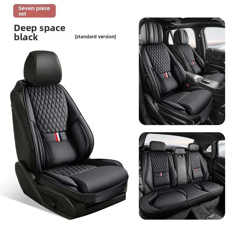 Universal Ergonomic Car Seat Cover Built-in 6cm Lumbar Support and Leg Bolster Brea additional angle