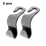 Universal Car Seat Back Hook Headrest Hanger Car Bag Pouch Clothes Hanging Hooks Duarable Fastener Clip Interior Accessories