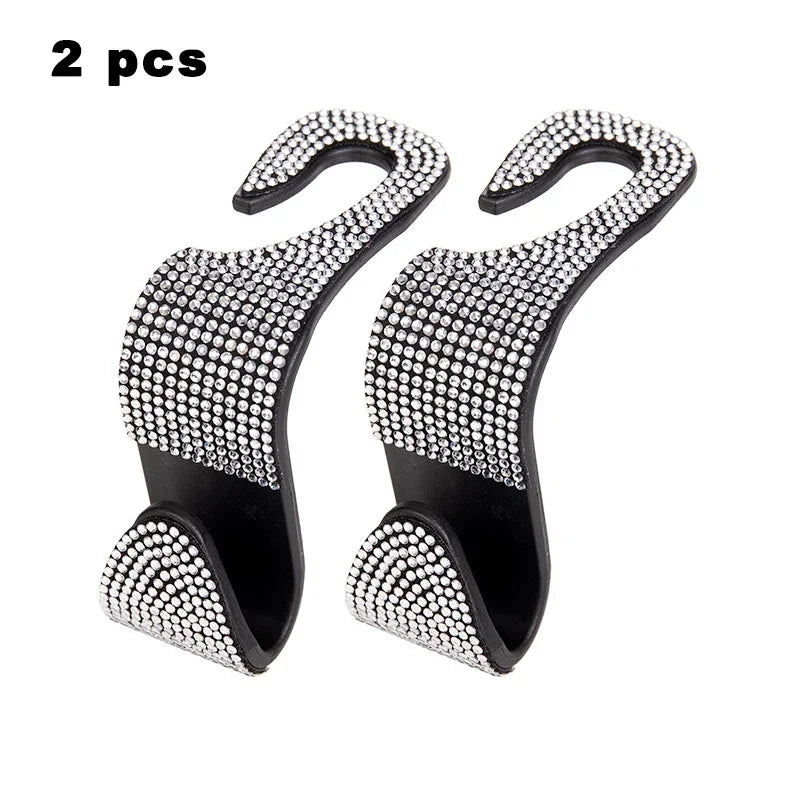 Universal Car Seat Back Hook Headrest Hanger Car Bag Pouch Clothes Hanging Hooks Duarable Fastener Clip Interior Accessories