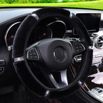 Shiny Leather Car Steering Wheel Cover Suitable for 14.5 - 15 Inch Car Interior Acc additional angle