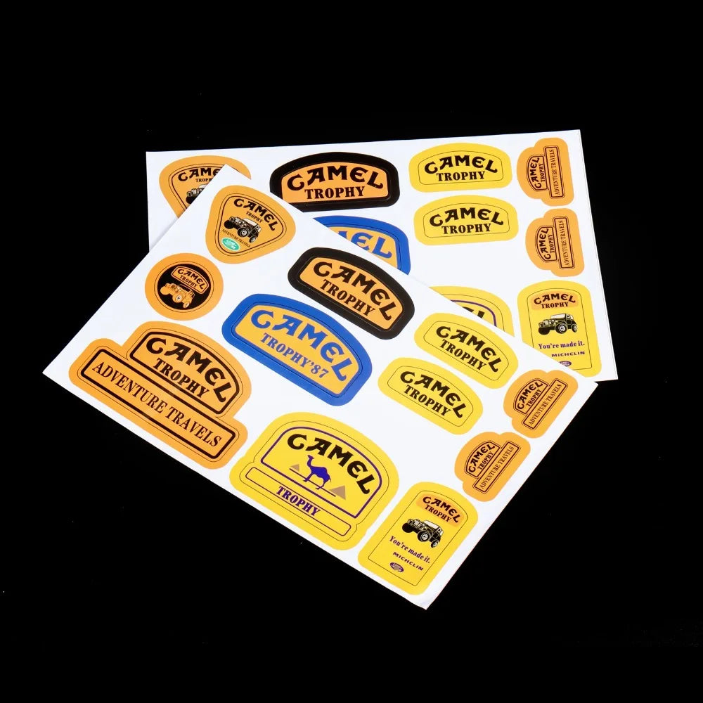 Camel Trophy Off-Road RC Car Stickers | 1/10 1/18 1/24 Scale