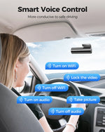 AZDOME M300S Dash Cam 4K+1080P Car Rear Camera Dash Cam 800MP Lens Built-in GPS WIFI Car DVR Voice Control Night Vision 후방카메