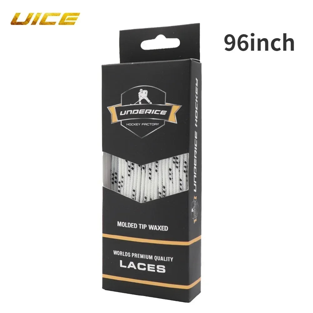 UICE Ice Hockey Shoelaces Box-Packed Ice Hockey Skate Laces 84/96/108/120in Dual Laye alternate view
