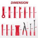 Nilight 200Pcs Trim Removal Tool, Auto Push Pin Bumper Retainer Clip Set Fastener Terminal Remover Adhesive Cable Clips Round Handle Crowbar Kit Car Panel Radio Auto Clip Pliers