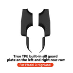YZ for Tesla Model 3/Y Highland Juniper 2021-2025 Rear Door Sill Protection Strip lifestyle view