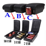 For Peugeot 207 Armrest Box Peugeot 207CC Car Armrest Central Storage Box with USB Int close-up view