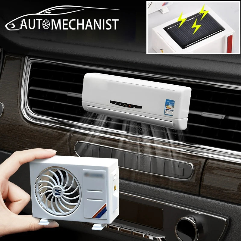 AUTOMECHANIST Car Perfume Diffuser Air Vent Air Conditioner Solar Air Freshener Air Outlet Car Aromatherapy Fragrance Tablet