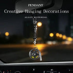 metal Car Mirror Rearview Pendant Auto Interior Decor Pendants Aluminum Wheel With Sh alternate view