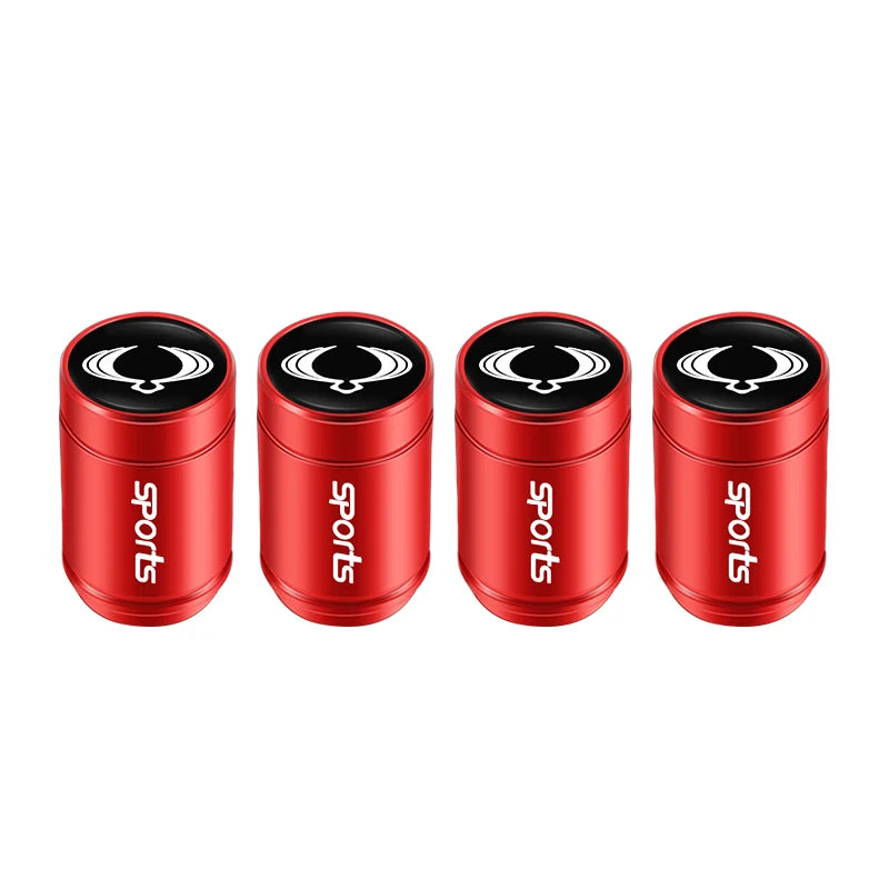 4Pcs Metal Tire Valve Caps | Dust Proof Aluminum Alloy Car Accessories detail view