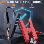Car Jump Starter Battery Start Up Starting Power Repair Tools Tire Inflation Pump Automobile Emergency Clip 8000mAh For SUV RV Truck Motorcycle Universal Auto Accessories