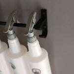 Spray Bottle Storage Rack Car Wash Tool Holder Metal Display Bar Hanger Garage Laundry Car Beauty Shop Organizer Accessory