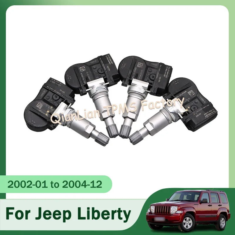 4pcs GANGLE SE10004 TPMS Tire Pressure Monitor System for Jeep Liberty Grand Cherokee Wrangler Comma