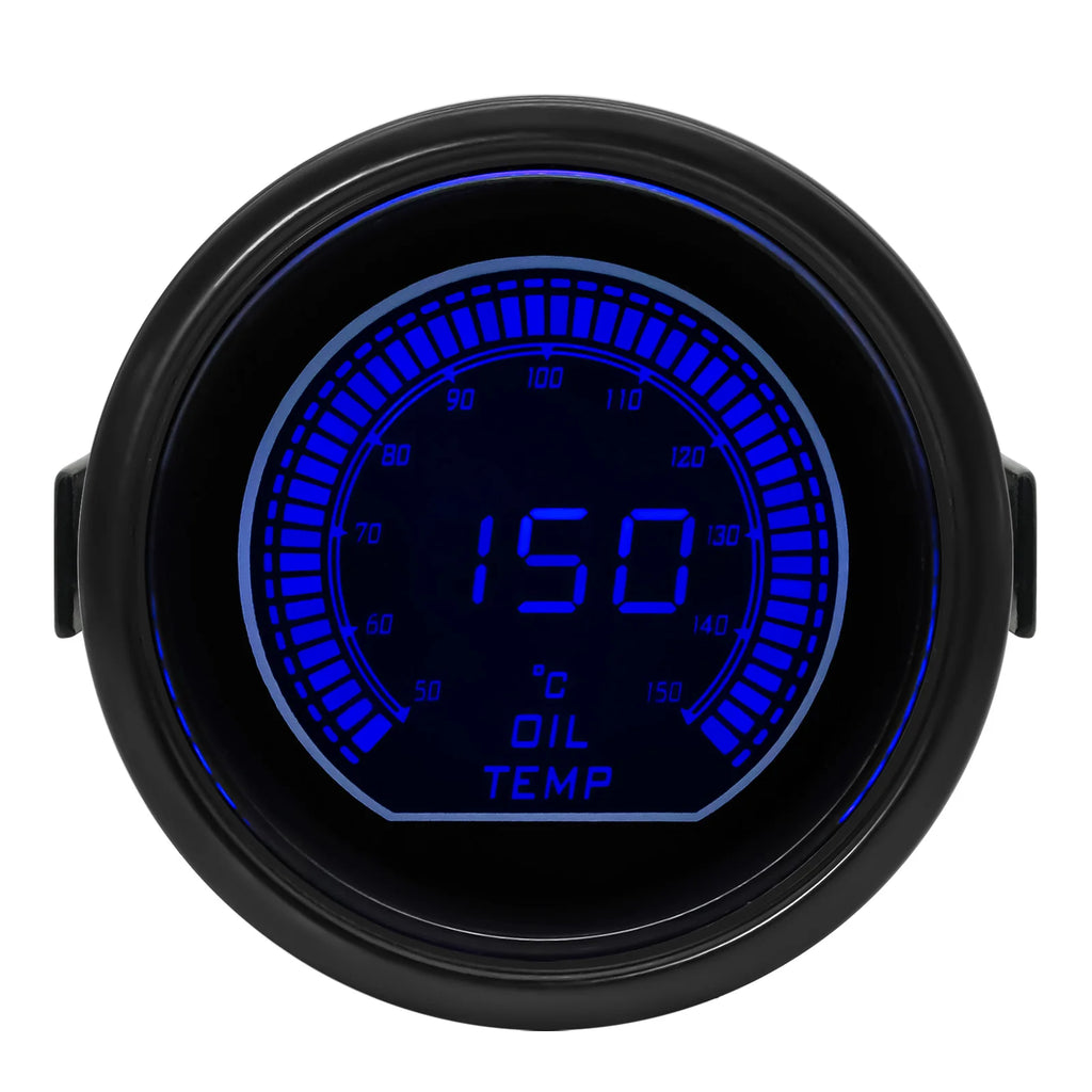 52MM Red Blue Dual LED Water Temp Oil Temp Air Fuel Ratio Oil Press Vacuum Tachometer Boost Gauge Volt Exhaust Temp Car Meter