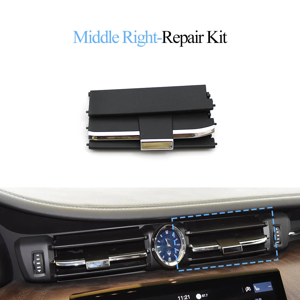 LHD RHD Car Front Rear Air Conditioning Slider Clip AC Vent Outlet Grille Repair Kit For Maserati Quattroporte M156 2013-2020