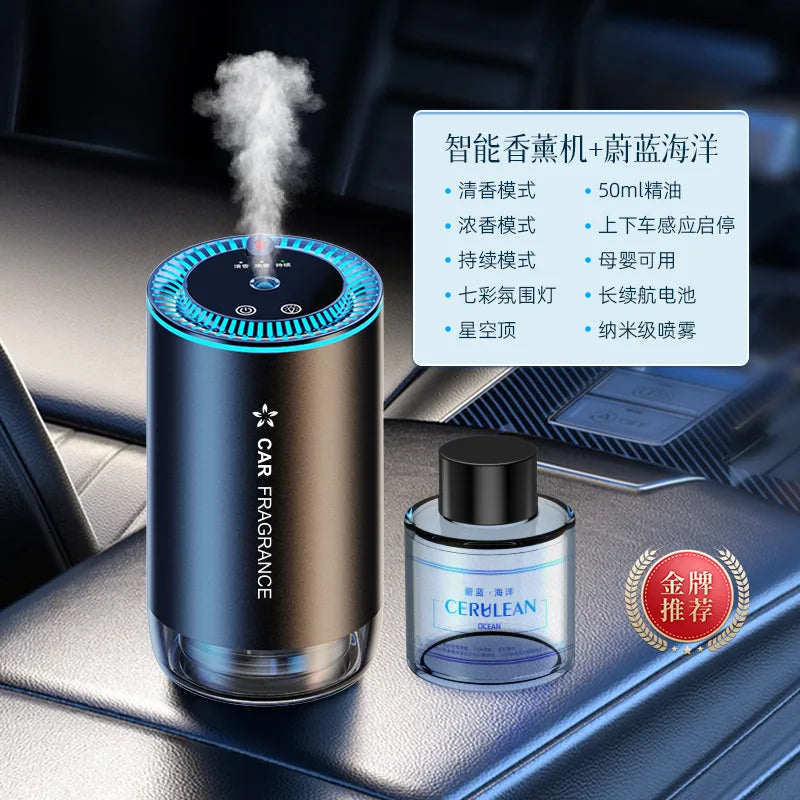 Car Smart Spray Aromatherapy Machine | Aluminum Alloy Car Mounted Aroma Diffuser lifestyle view