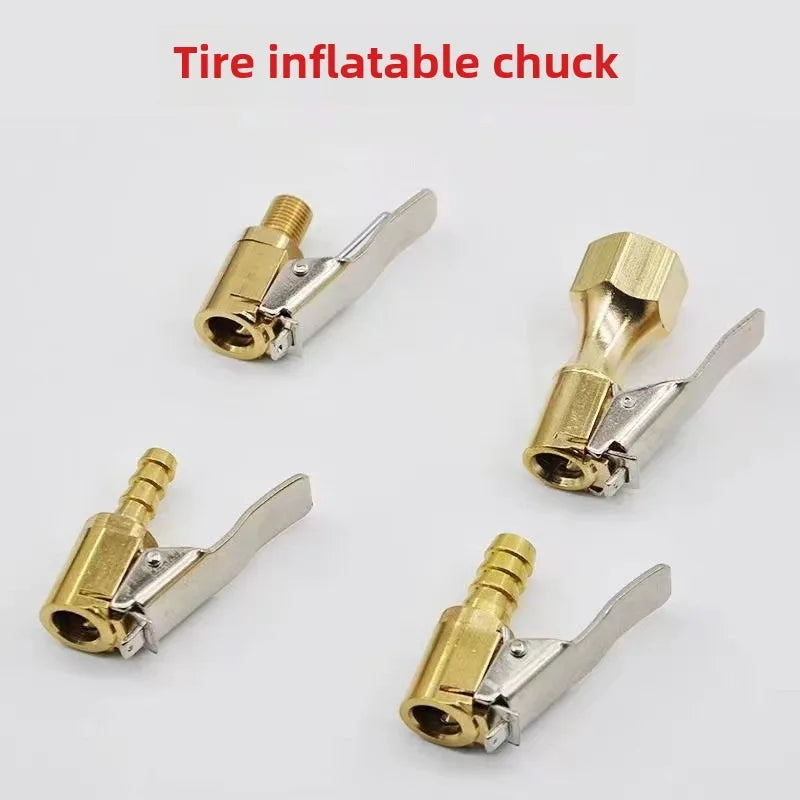 Car Tire Air Chuck Inflator Pump Valve Connector | Clip-on Adapter for Tyre Wheel