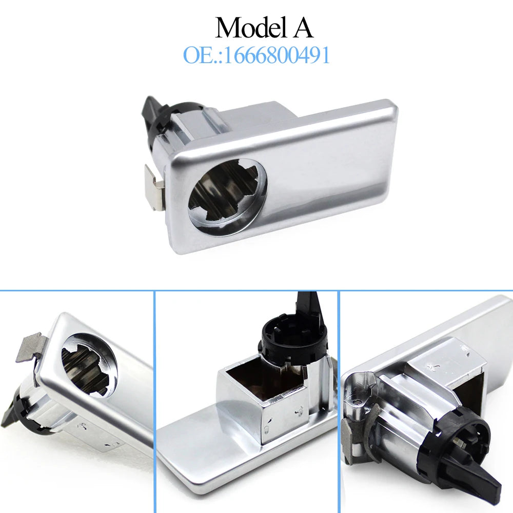 Upgraded Car Toolbox Glove Box Switch Latch Handle Cover Lid Lock Replacement For Benz close-up view
