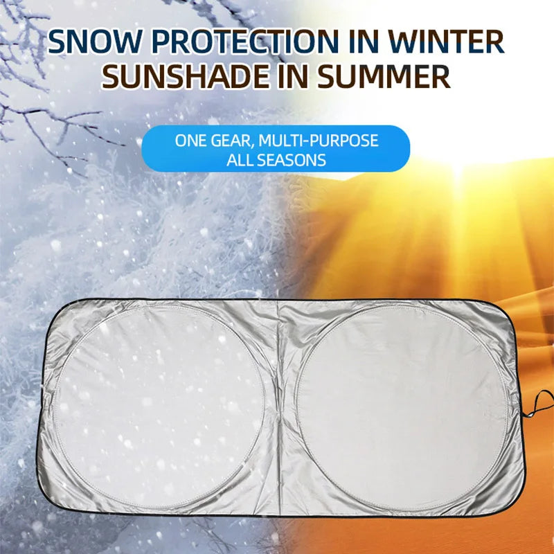 Car Windshield Sun Shade Cover Foldable Front Window Sun Visor Blocks UV Refletive Car Parasol Sunshade Protector Cover