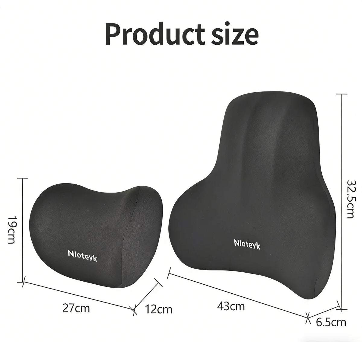 Memory Foam Car Neck Cushion Car Lumbar Support For Car Supplies Universal Neck Pillo lifestyle view