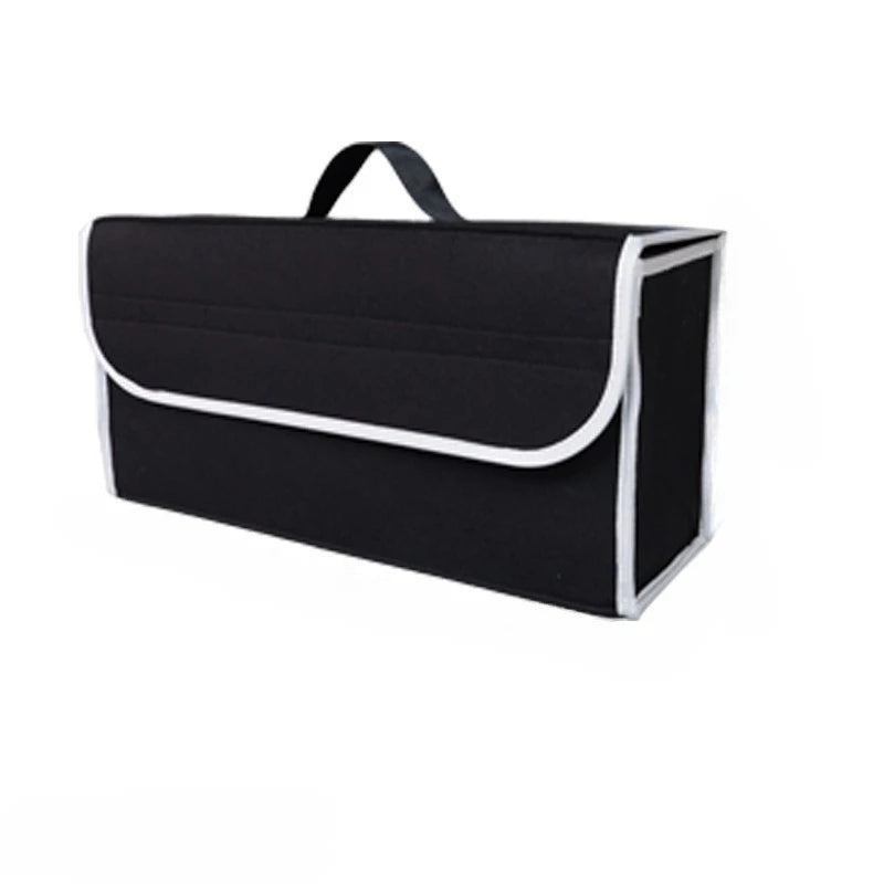 Car Trunk Storage Box 1-Pack: Foldable Bag with Compartments & Handle, for SUVs/Sedan alternate view