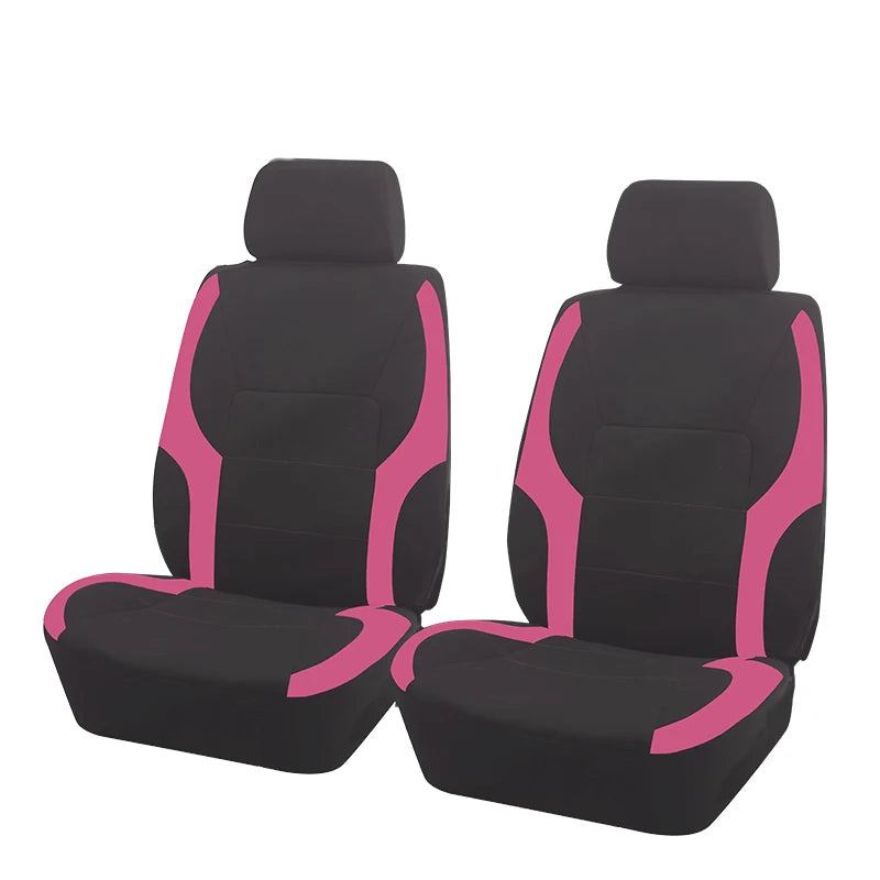 AUTO PLUS Sports Universal Polyester Car Seat Cover Set Fit Most Car Plain Fabric Bic alternate view