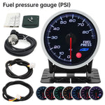 52mm 8 Color Car Gauge Kit | Oil Pressure PSI Water Temp Oil Temp EGT Boost Tachome additional angle