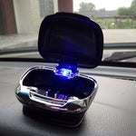 Car Ashtray with LED Light Auto Ashtray Cigarette Flame Retardant Smoke Ash Holders Car Interior Dec