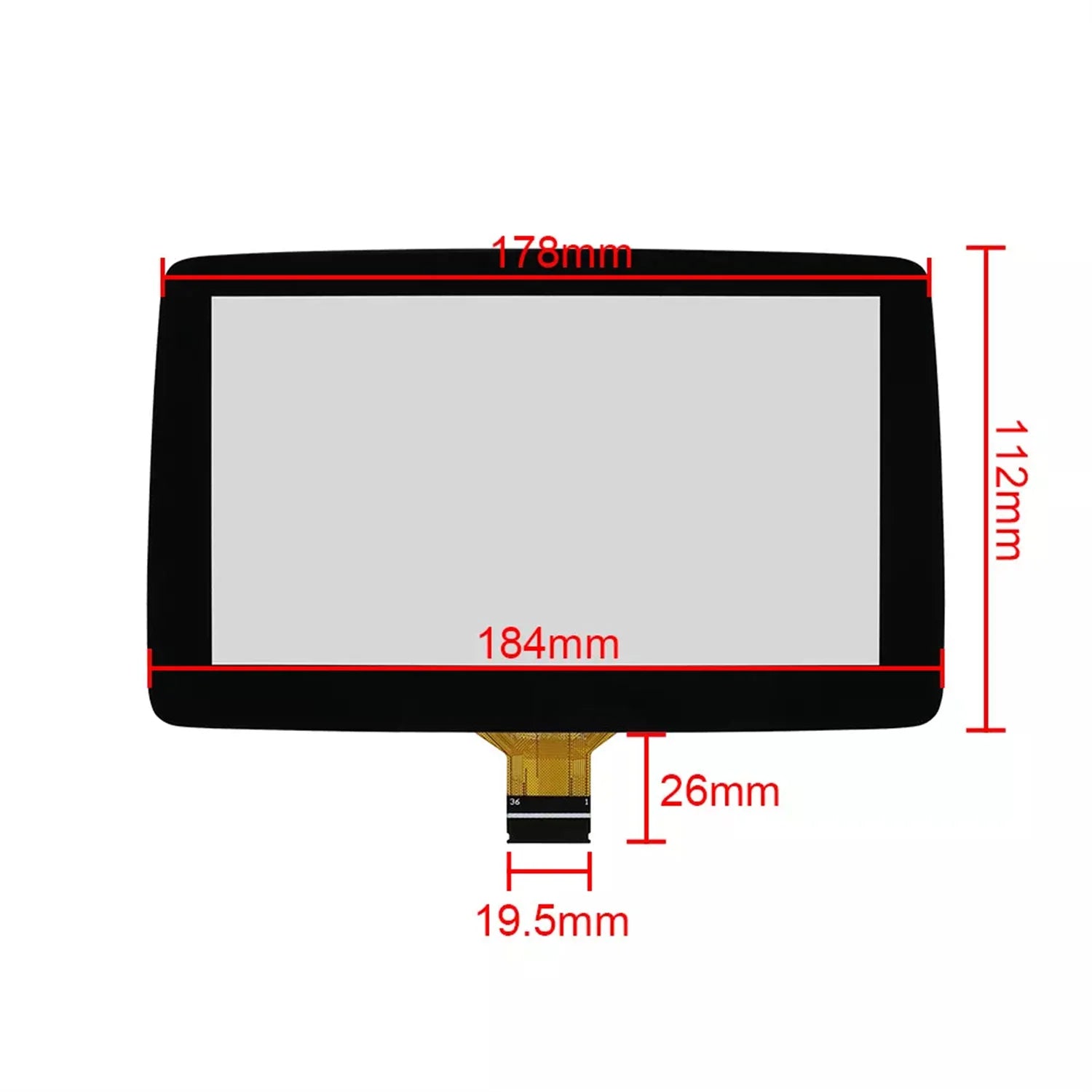 1pc 7 Inch Touch Screen Digitizer TM070RDZ38 for Mazda 3 CX-3 MX-5 Radio Navigation 2 alternate view