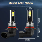 2Pcs LED Lamp Car Front Fog Light 9145 9140 H10 Foglights Accessories For Toyota Crow alternate view