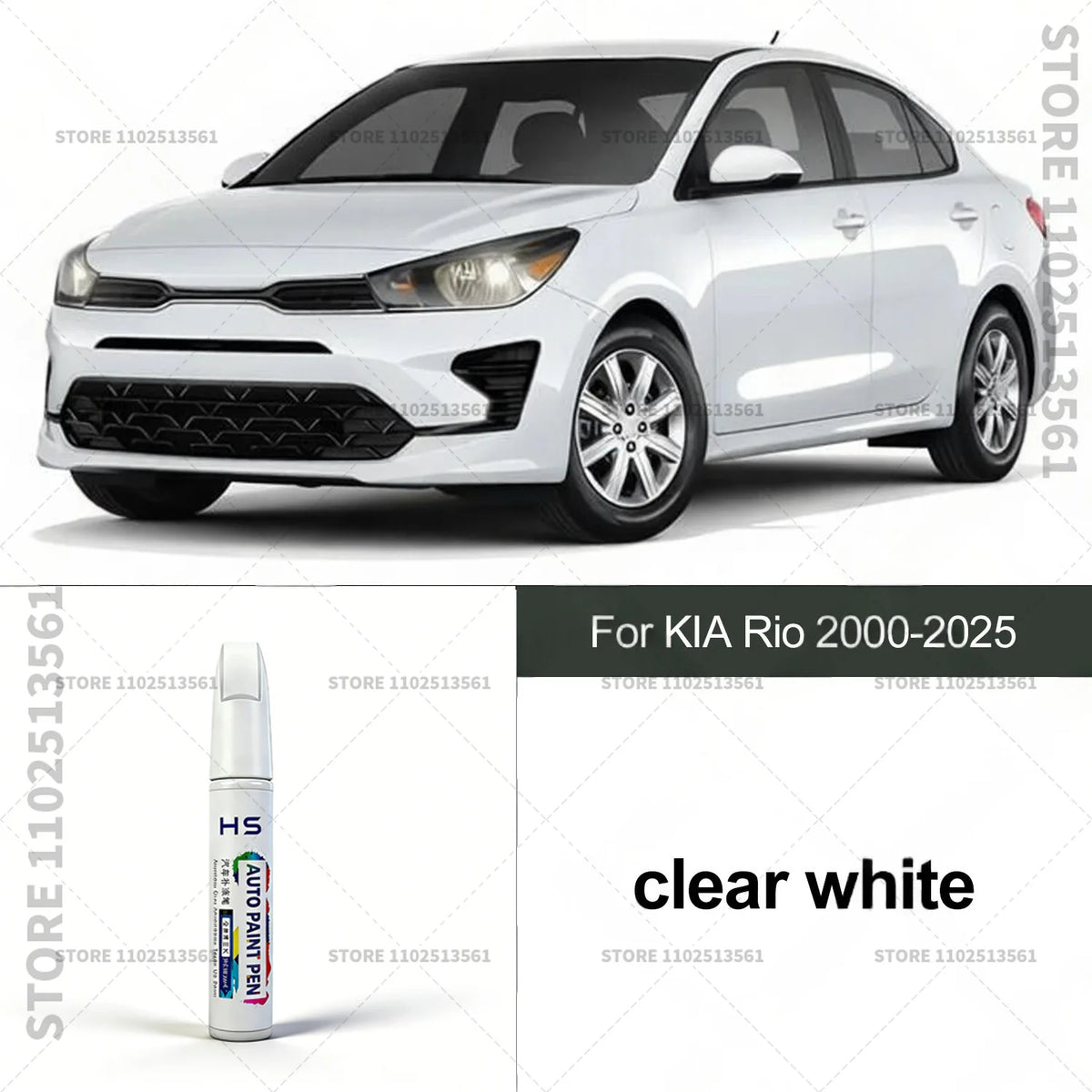 Touch Up Paint Pen for Car Scratch Repair Quick Dry Auto Paint Brush for Minor Paint Dam detail view