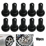 10Pcs Tire Valves TR412 Tubeless Rubber Tyre Valve Stems with Plastic Valve Cap Brass Co detail view