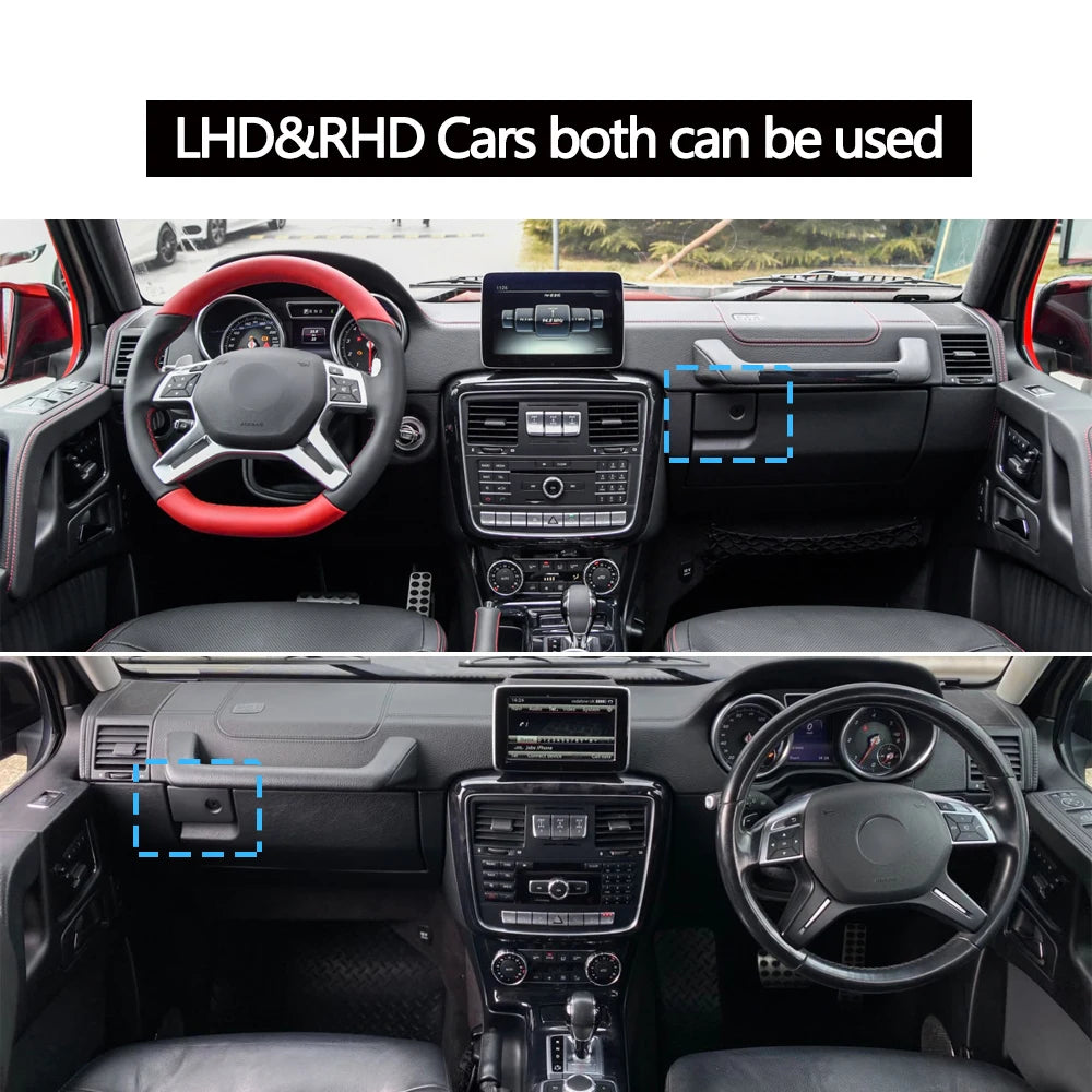 Car Passenger Side Glove Box Handle Storage Box Handle Lock Latch Cover For Mercede additional angle