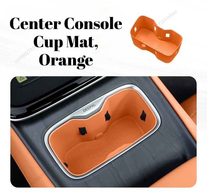Automotive Interior Wireless Charging Pad Central Control Storage Sundries Box Cup Holder Accessories For Deepal S05 2026 2025