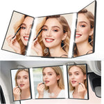 Car Makeup Mirror with 3 Way Lights, Sun Visor Vanity Mirrors For Truck, Car Accessories for Women, Espejo Para Carro Fits Gift