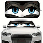 Cartoon Folding Car Sunshade Windshield Protector | UV and Heat Protection for Vehicl lifestyle view