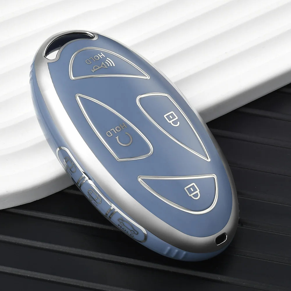 7 Buttons New TPU Car Remote Key Case Cover Shell for Hyundai Ioniq 6 Grandeur GN7 Kon close-up view