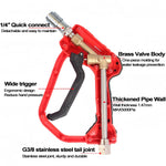 Quick Connect High Pressure Car Wash Short Gun | Fits 3/8 & M22-14/15mm Pressure Washer detail view