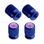 Itachi Rinnegan Sharingan Tire Valve Caps | 4pc Aluminum Anime Car Accessories detail view