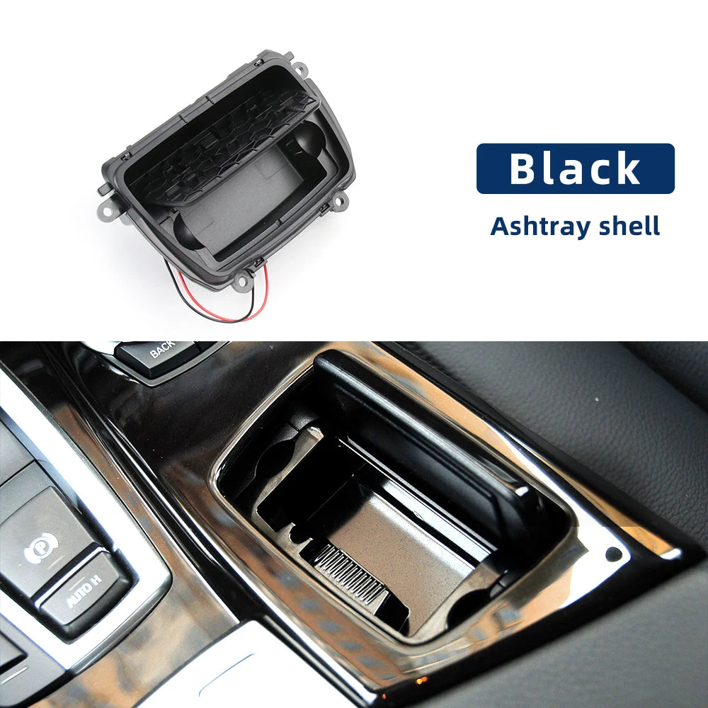 LHD RHD Front Center Console Ashtray Assembly Liner Box Cover Replacement For BMW 5 S alternate view