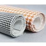 1pcs Houndstooth High Quality Cotton Linen Seats Fabric Car Seat Cover Headliner Door Pa detail view
