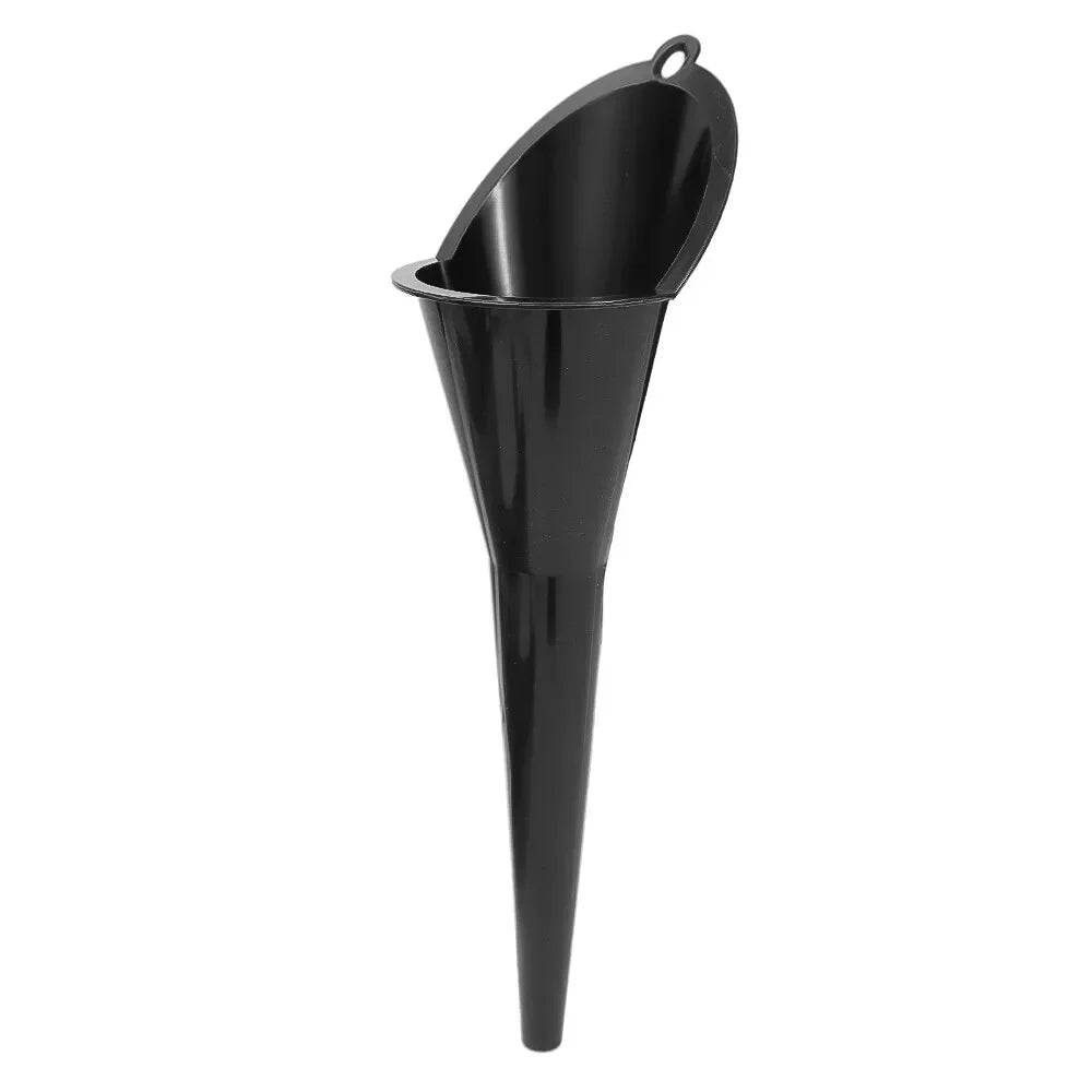 1pc Plastic Long Stem Funnel Universal Car Motorcycle Gasoline Oil Filling Tool Black alternate view