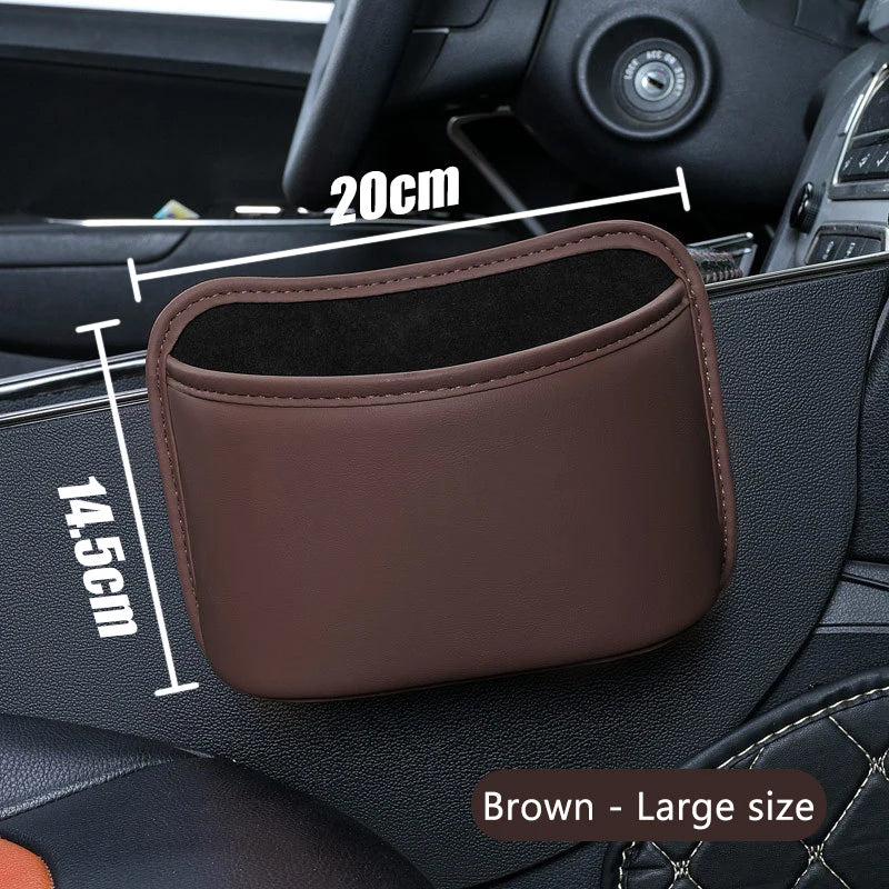 Car Seat Back Organizer Pu Leather Waterproof Storage Bag