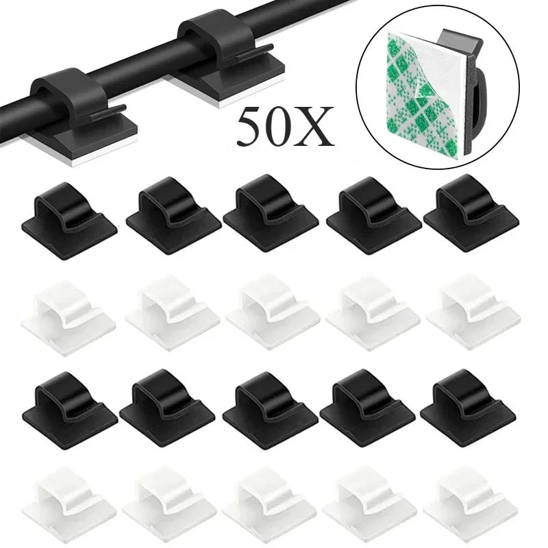 Car Cable Clamp Accessories Guiding Line Self-adhesive Line Management Clips Wiring Wire Arrangement