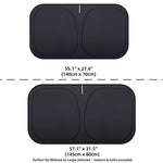 Foldable Car Windshield Sun Shade | UV Protection Interior Window Cover close-up view
