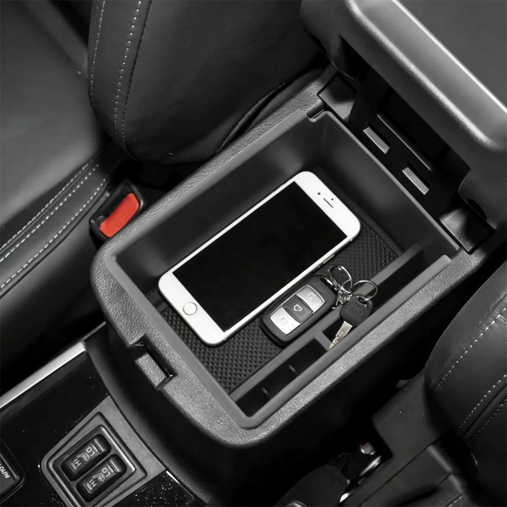 For Mitsubishi Outlander 2019 - 2021 2022 2023 Armrest Storage Box Center Console Tray close-up view