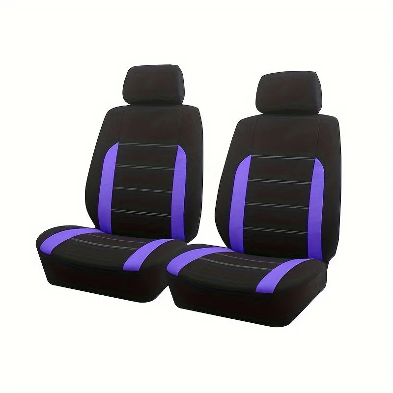 AUTO PLUS Sports Universal Polyester Car Seat Cover Set Fit Most Car Plain Fabric Bic lifestyle view