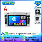 Car Radio Android Auto For Opel Corsa C D Vivaro Astra H J Vectra Antara Zafira Meriva close-up view