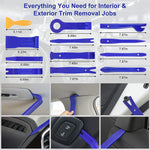 43pcs Hand Tool Set Pry Disassembly Tool Interior Door Clip Panel Trim Dashboard Removal detail view